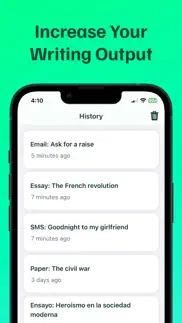 ai writer: email, paper, sms iphone screenshot 4