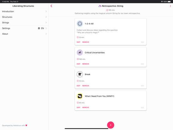 Liberating Structures iPad screenshot 5 - Productivity app