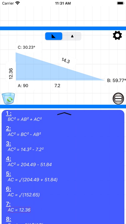 Triangle & Angle calculator