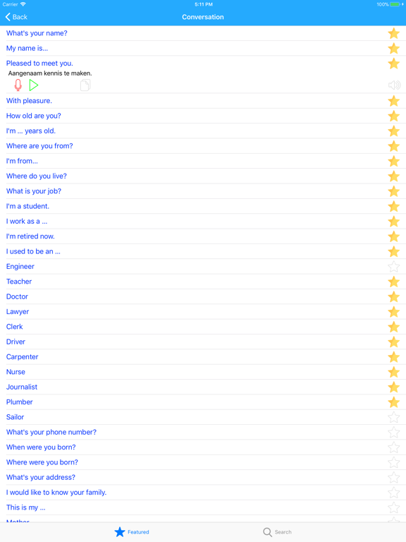 Screenshot #5 pour Learn Dutch Phrasebook