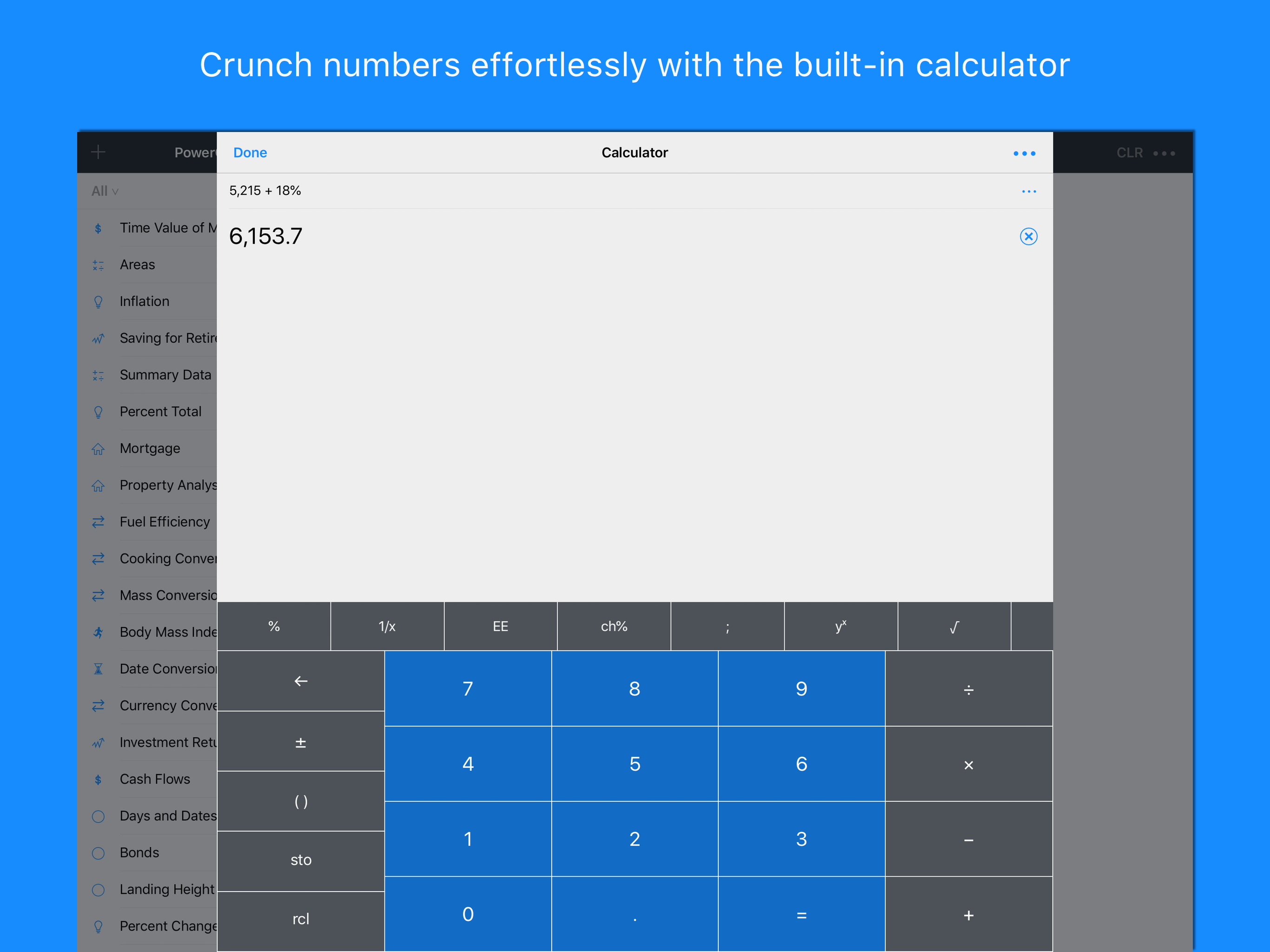 PowerOne calculator