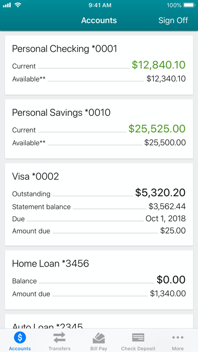 Delta Community Credit Union Screenshot