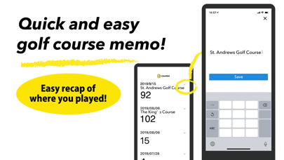 golf score counter with watch Screenshot