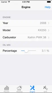 jetting for kawasaki kx iphone screenshot 3