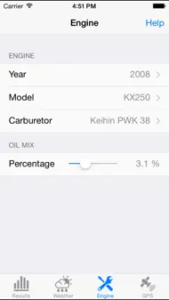 Jetting for Kawasaki KX iphone bilder 2