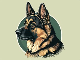 German Shepherd Dog Stickers