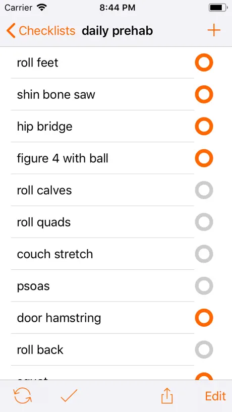 Simple Checklist : Repeat it