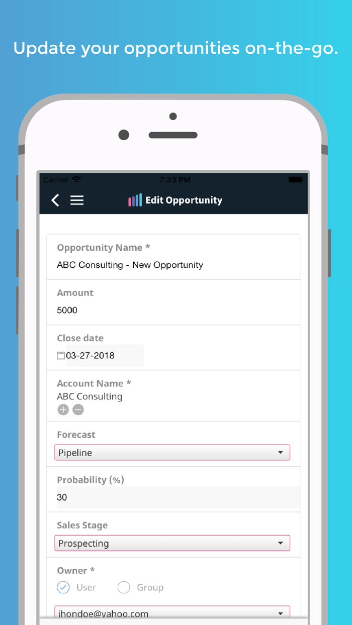 Amped CRM and Sales Insights