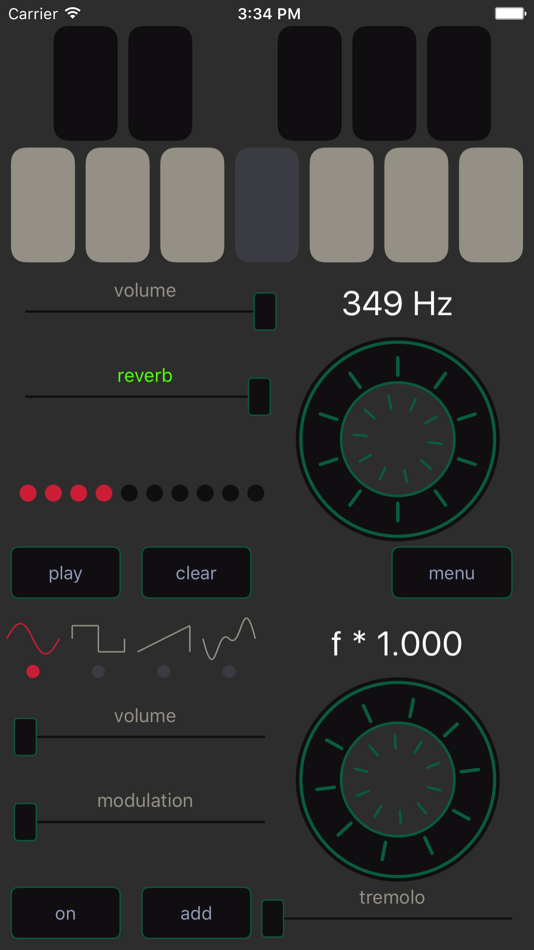 #5. Sound Maker Synth (iOS) Podle: Aleksandar Mlazev