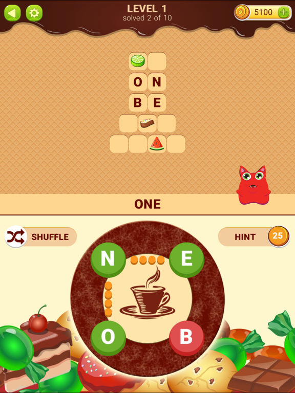 Words with Sweets iPad screenshot 1 - Games app