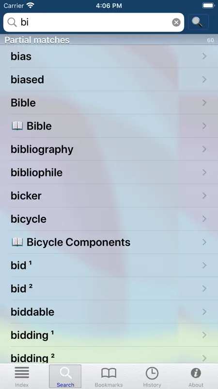 Oxford Thesaurus of English. screenshot 5 of 8