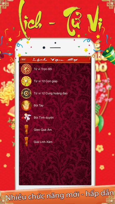 Lịch Vạn Niên Phong Thuỷ Tử Vi Screenshot