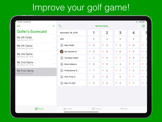 Screenshot #4 pour Golfer's Scorecard