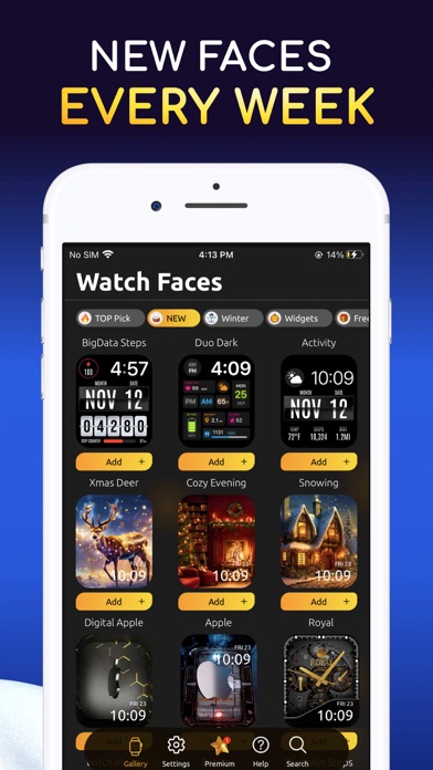 Watch Faces Gallery & Widgets Screenshot