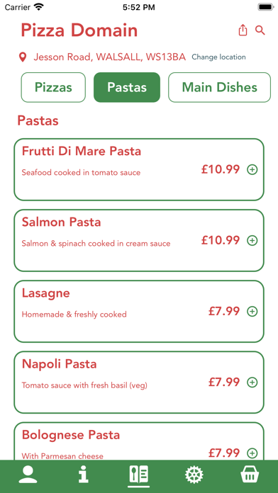 Pizza Domain Screenshot