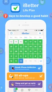 ibetter · habit tracker iphone screenshot 1