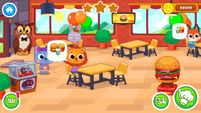 Burger cafe for kids Screenshot