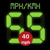 Speedmeter mph kmh icon