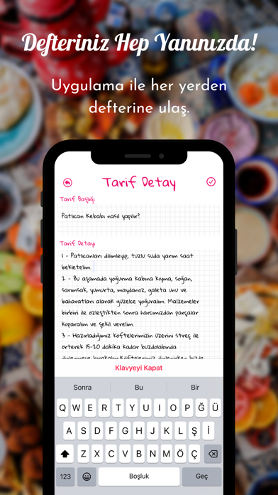 Tarif Defteri | Recipe Book Screenshot