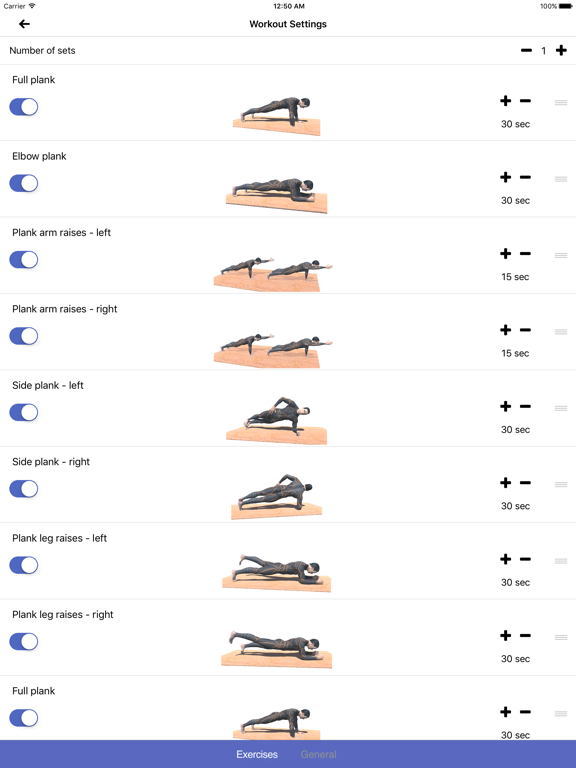 5 Min Super Plank Workout iPad screenshot