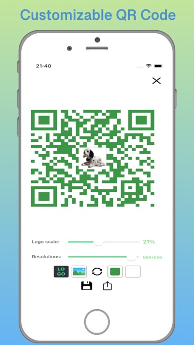 Green QR & Barcode Scanner screenshot 3