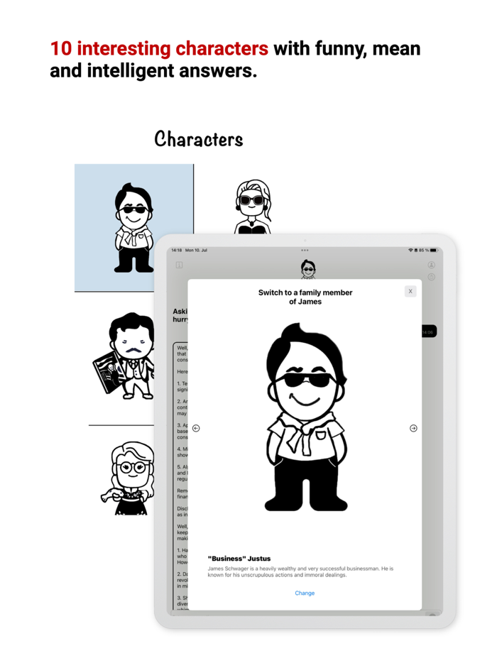 JAMES AI Chat Images Charts