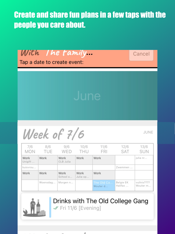 Screenshot #5 pour People Calendar