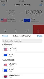 my currency converter & rates iphone screenshot 4