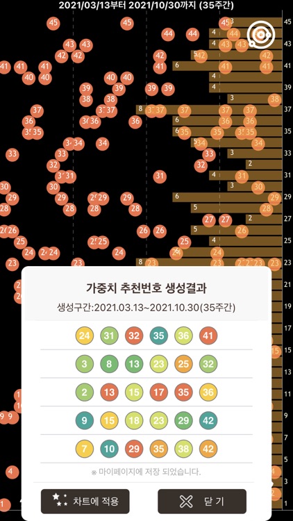 로또자리 : 빅데이터 가중치 추천번호 screenshot-4