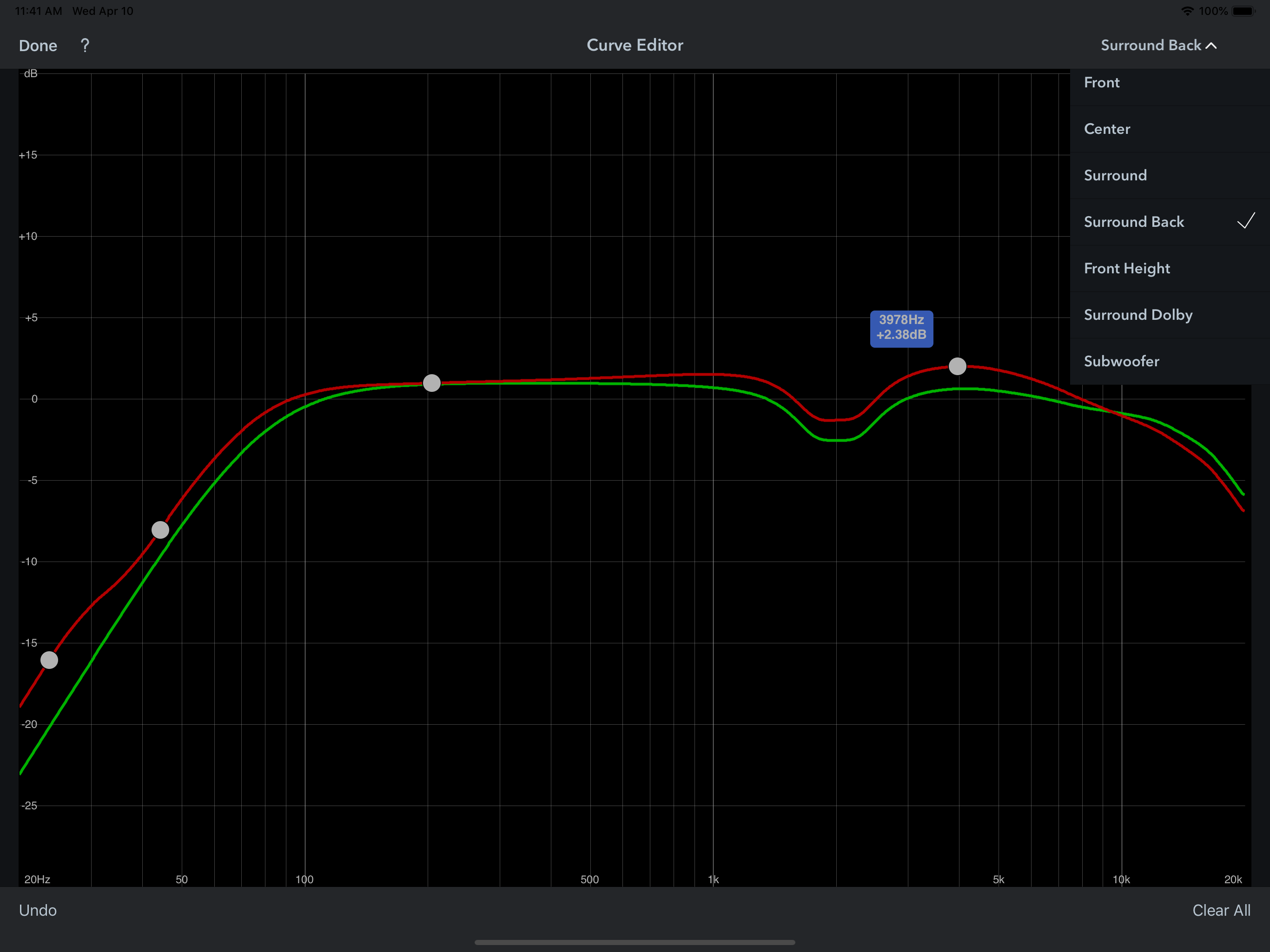 Audyssey MultEQ Editor app screenshot 10