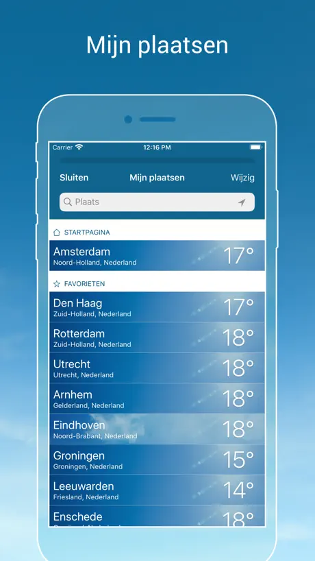 Weer & Radar Pro: buienradar