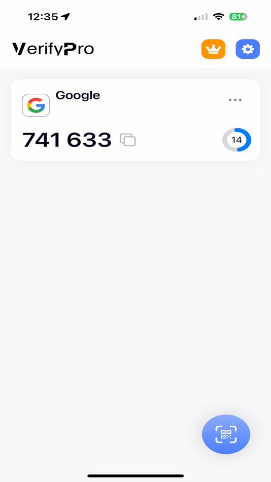 #5. VerifyPro - 2FA Authenticator (iOS) 由: TordellApp LLC