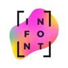 InFont-Text on Photos & Videos icon