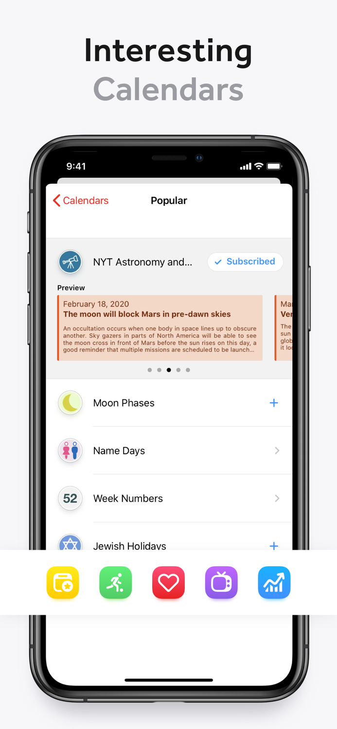 Fantastical Calendar