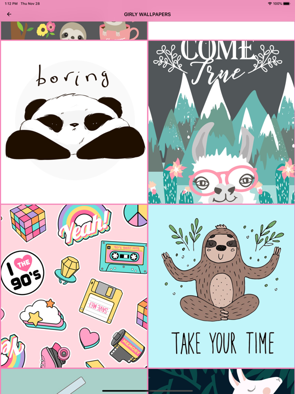 Girly Backgrounds & Wallpapers iPad screenshot 4 - Lifestyle app