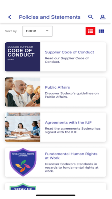 Sodexo Ethics Screenshot