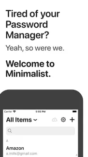 minimalist: password manager iphone screenshot 1