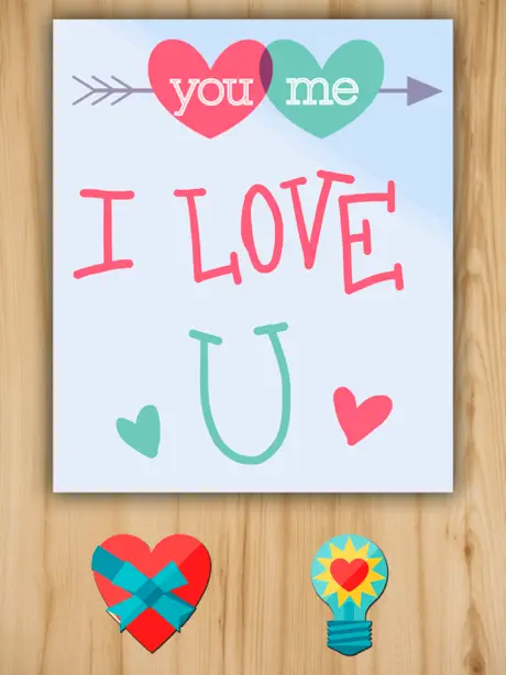 Love frames – photo collage