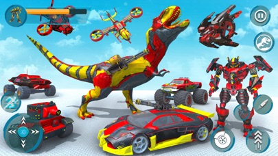 Dino War Robot Car Battle Screenshot