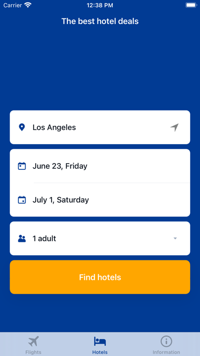 Discounts booking Screenshot