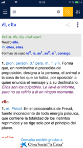 Diccionario RAE y ASALE (DLE) screenshot