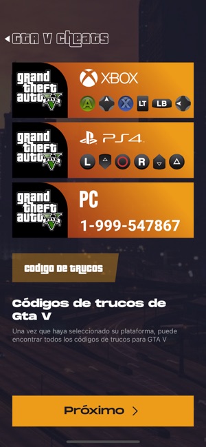 TRUCOS PARA GTA 5 # en App Store