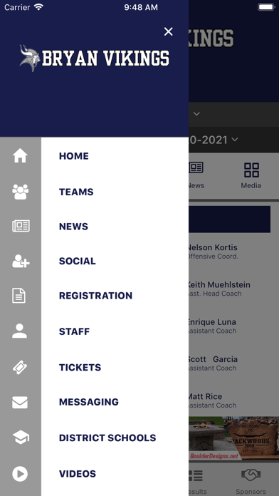Bryan ISD Athletics Screenshot