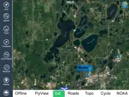 maine lakes charts hd - gps fishing maps navigator ipad resimleri 1