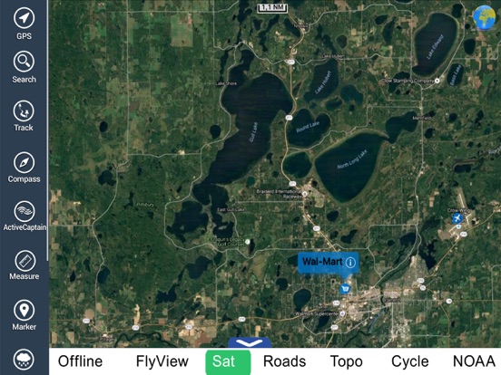 Screenshot #4 pour Maine Lakes - GPS fishing maps