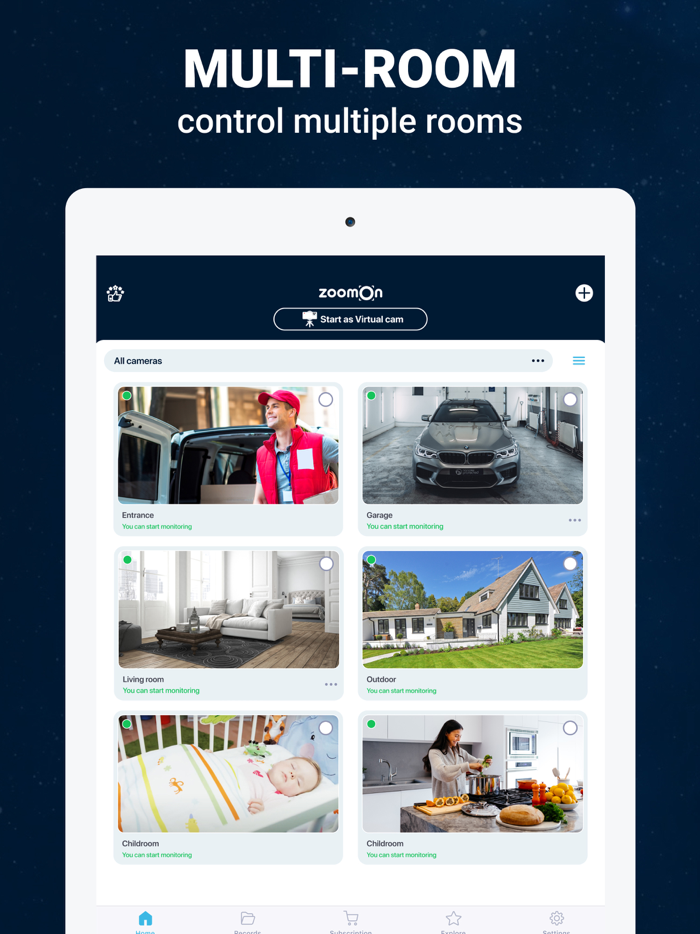 ZoomOn Home Security Camera