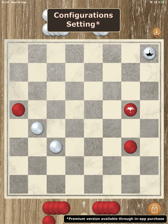 Checkers game iPad screenshot 9 - Games app