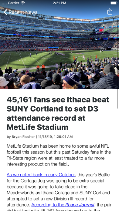 College Football Talk Scores Screenshot