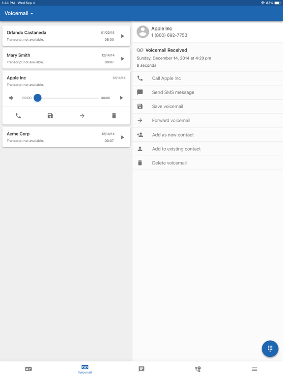Screenshot #6 pour IntelliVoice FusionUC