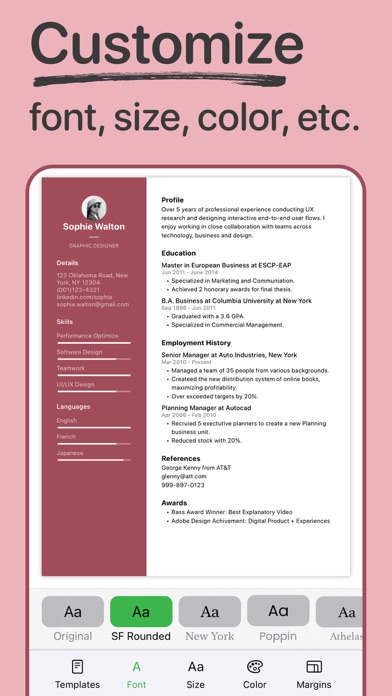 Resume Builder PDF Screenshot